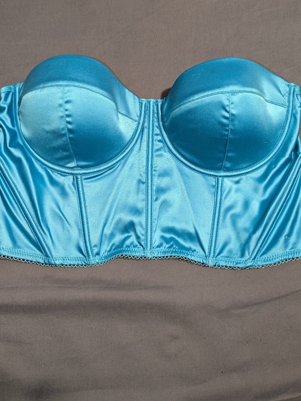 ASOS Design satin blue corset size 38D like new